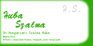 huba szalma business card